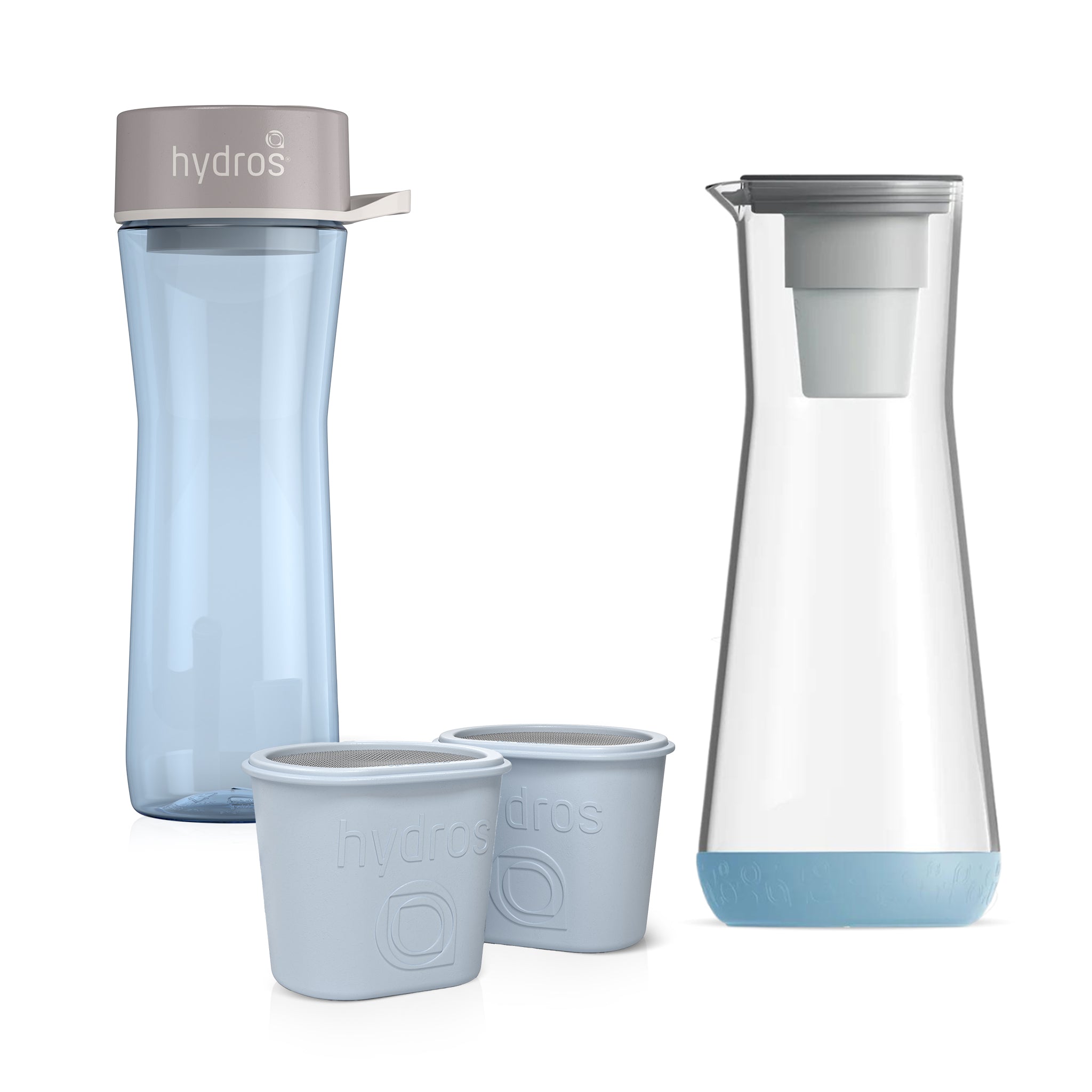 40 oz Slim Pitcher + 20 oz Water Bottle + 2-Pack Fast Flo Tech Filters