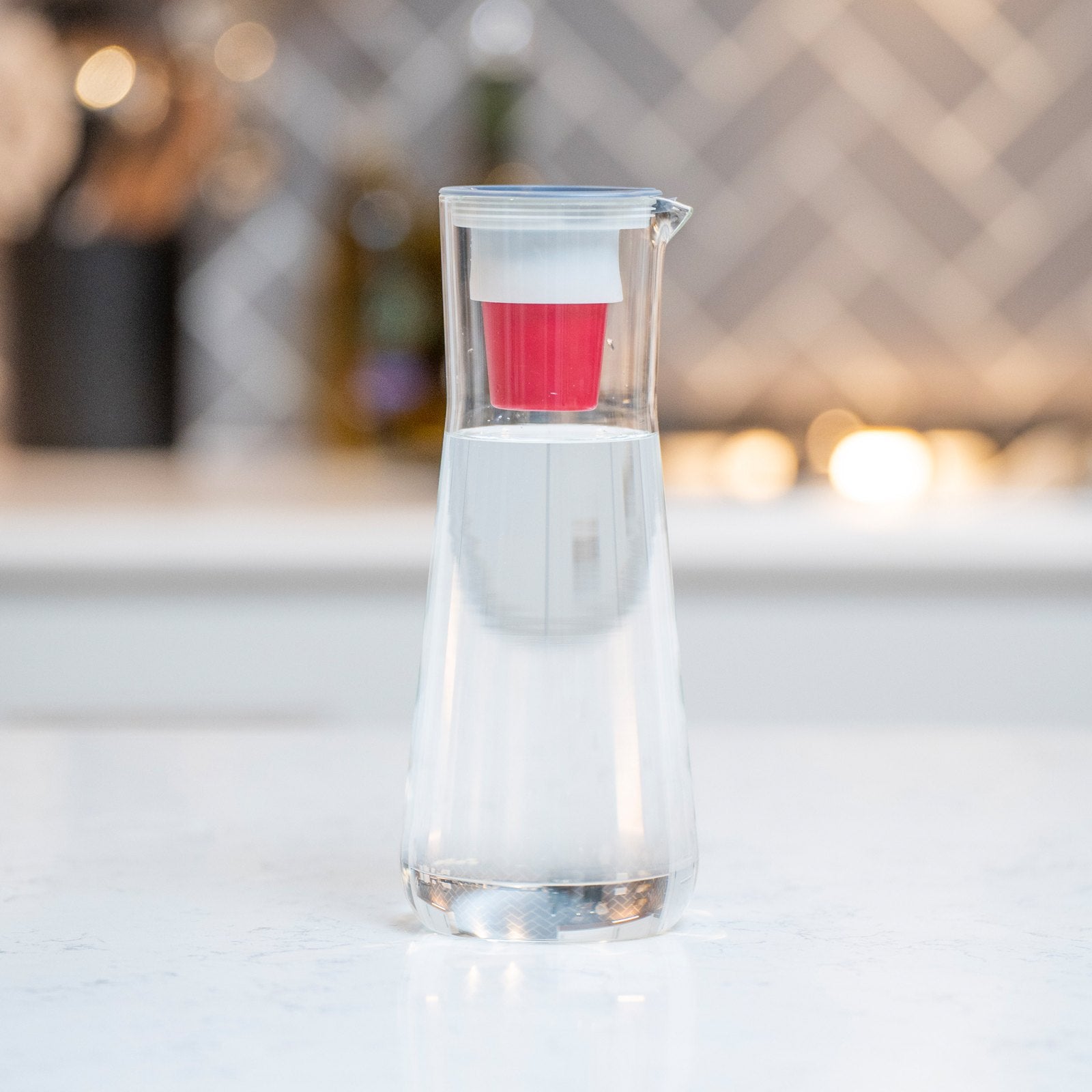 40 oz Glass Slim Water Filter Pitcher