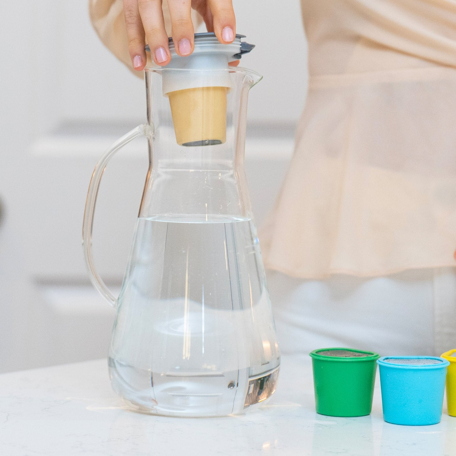 64 oz Glass Water Filter Pitcher
