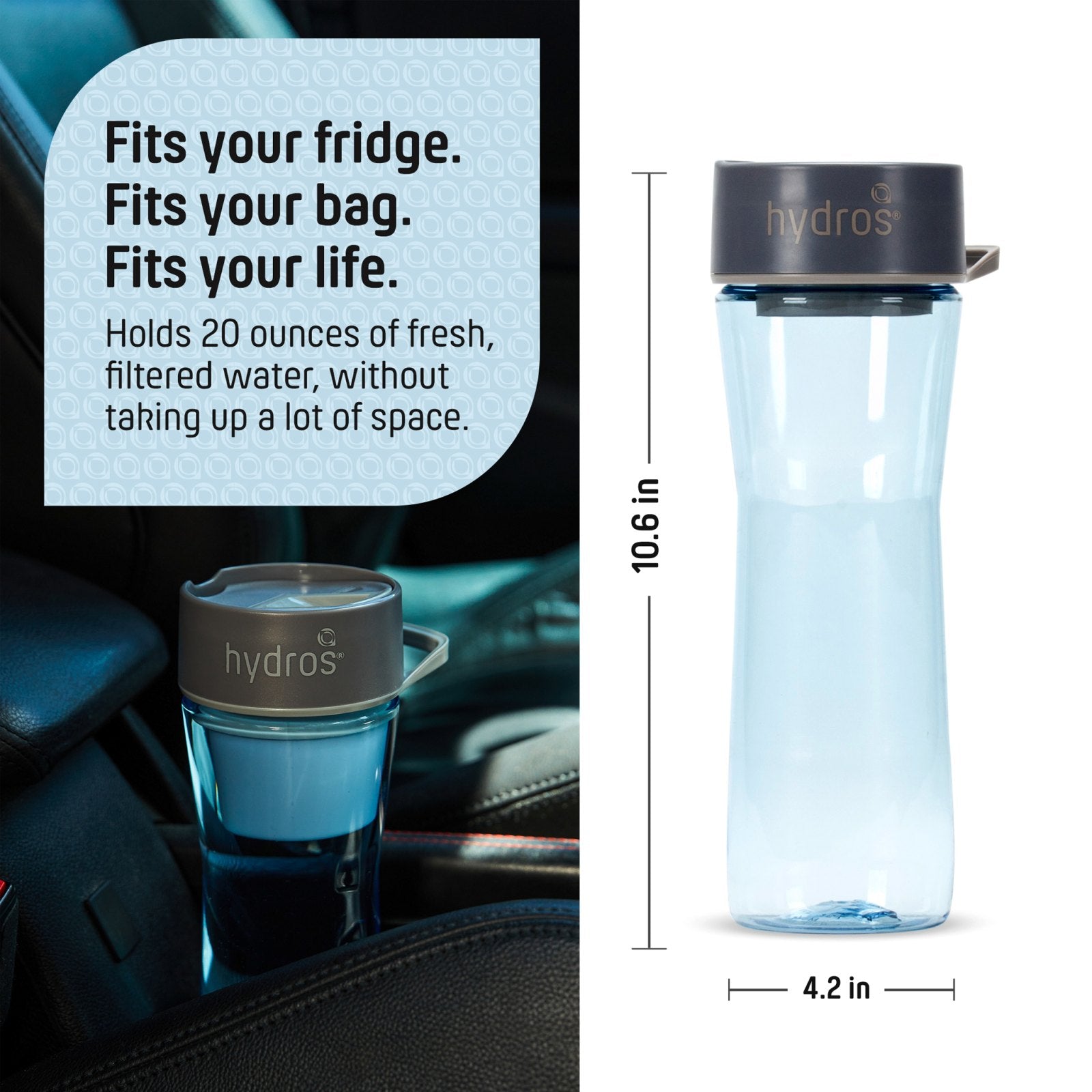 20 oz Water Filter Bottle