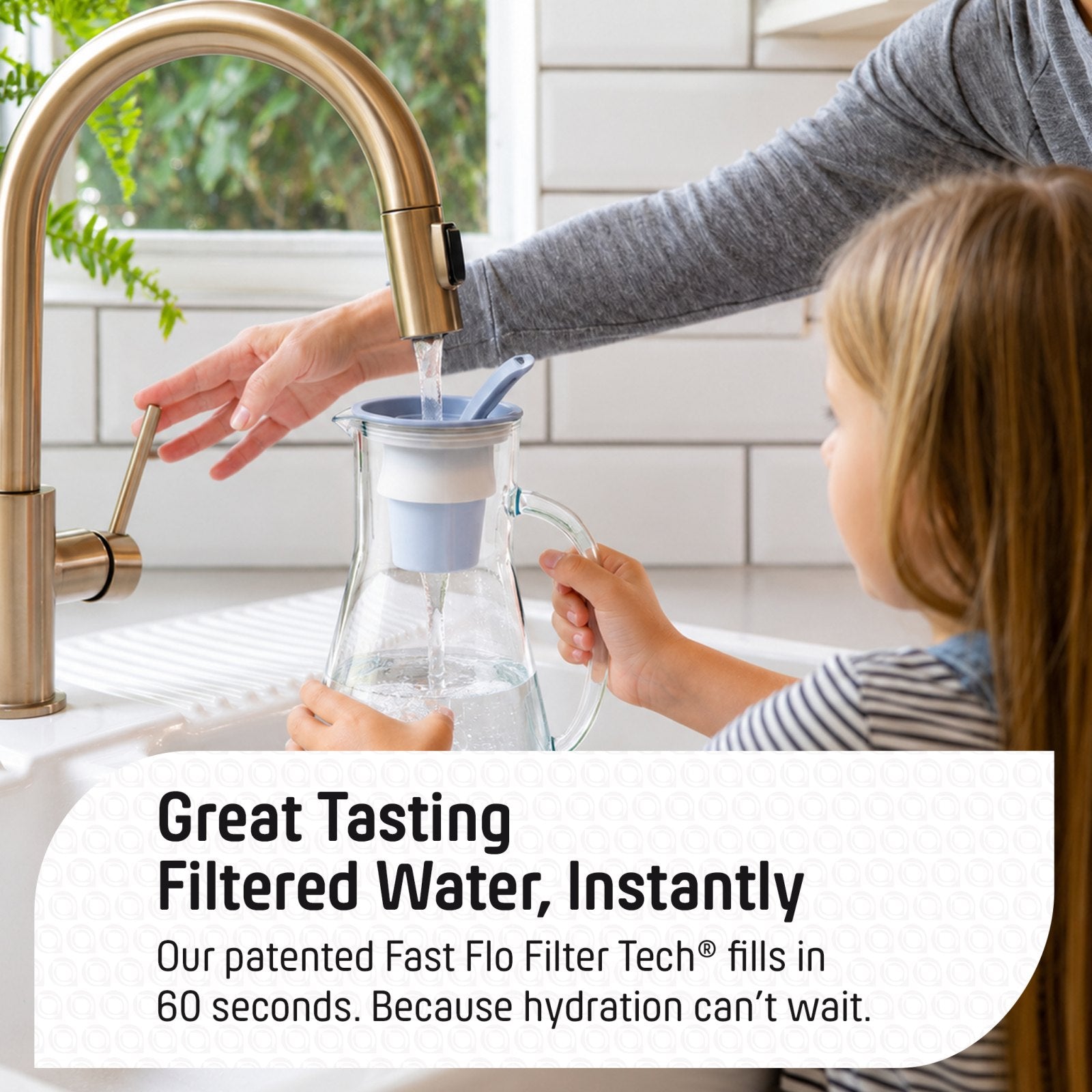 64 oz Plastic Water Filter Pitcher