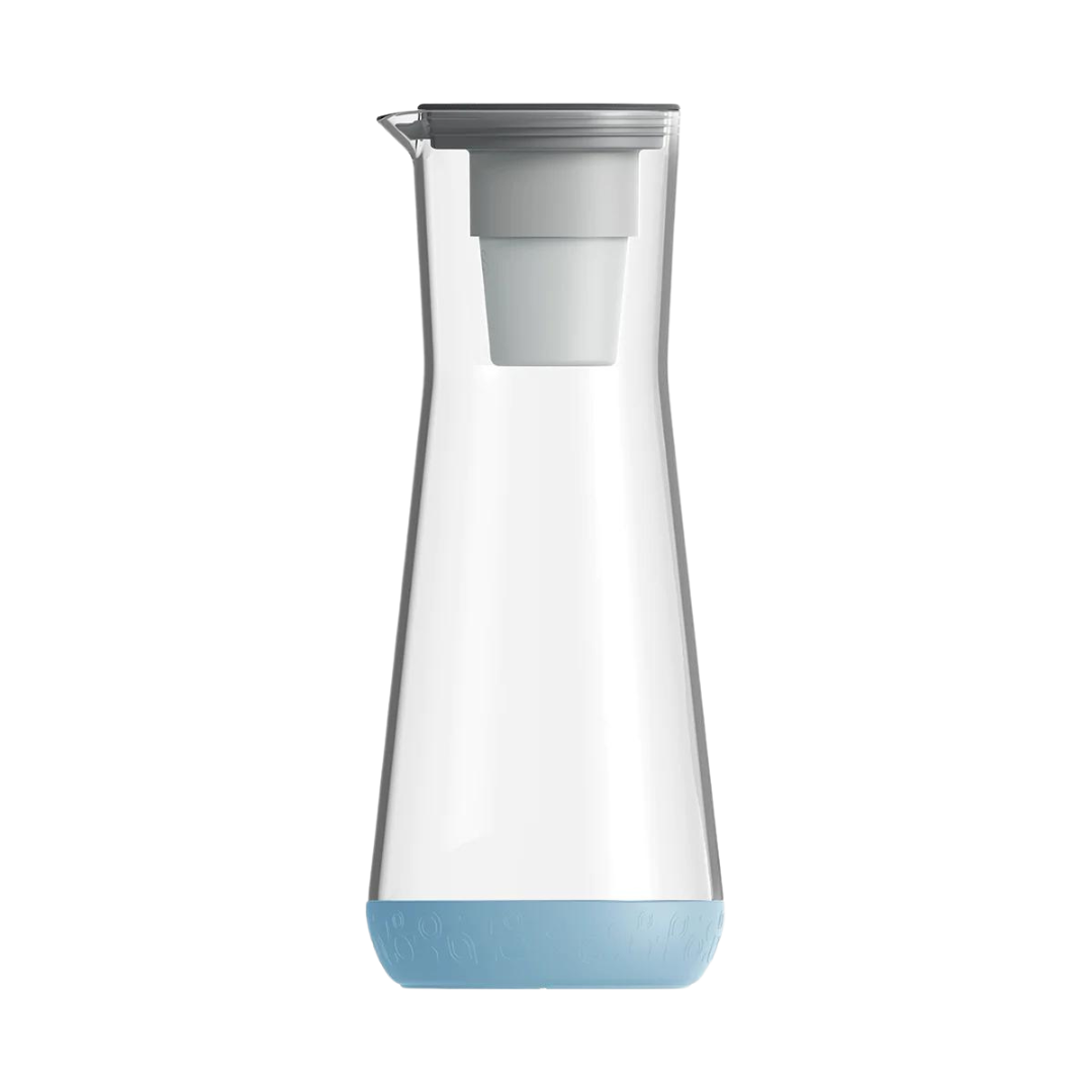 40oz Glass Slim Pitcher with Water Filter | Hydros